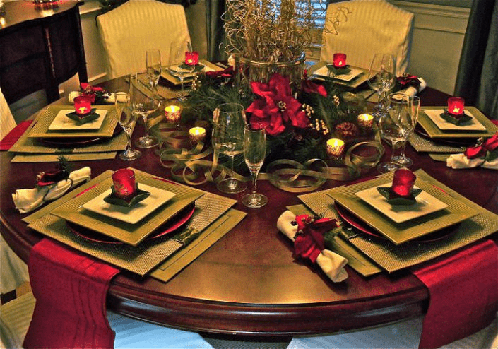 christmas decor idea for dining tale