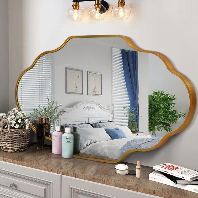 stylish mirror in bedroom