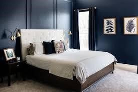 bold moody dark color bedroom