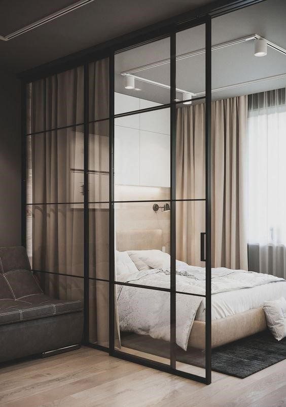 sliding door in bedroom