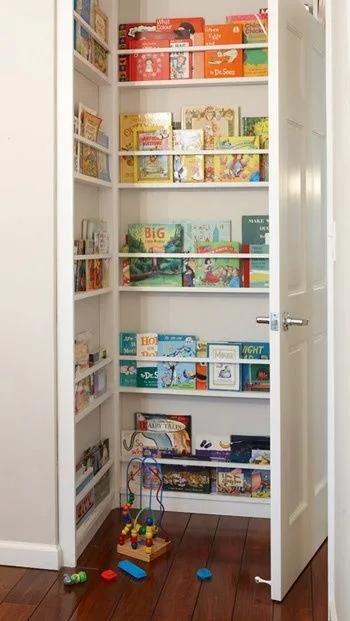 use of back door for space saving